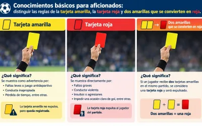 Conocimientos básicos para aficionados: distinguir las reglas de la tarjeta amarilla, la tarjeta roja y dos amarillas que se convierten en roja