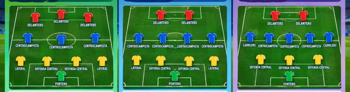 Guía básica de formaciones de fútbol: ¿qué significan el 4-3-3, el 4-4-2 y el 3-5-2?
