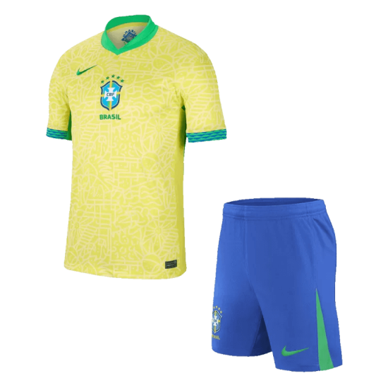 Camiseta Brasil 2024/2025 Local Niño Kit