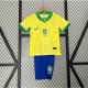 Camiseta Brasil 2024/2025 Local Niño Kit