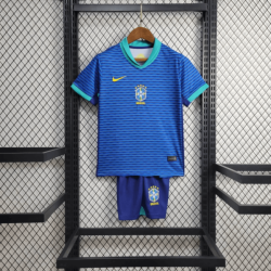 Camiseta Brasil 2024/2025 Visitante Niño Kit