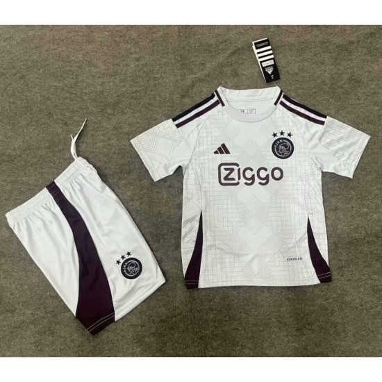 Camiseta Ajax de Ámsterdam 2024/2025 Alternativo Niño Kit