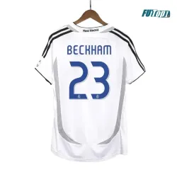 Camiseta BECKHAM 23 Barata Real Madrid Primera Equipación 2006/07 Vintage