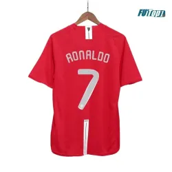 Camiseta de Futbol Vintage RONALDO 7 Manchester United Local 2007/08
