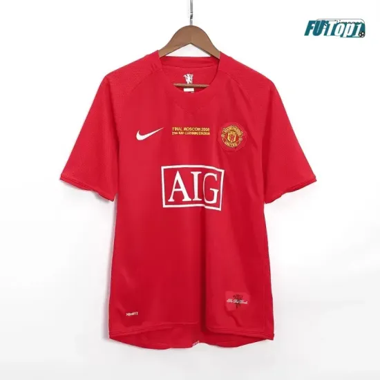 Camiseta RONALDO 7 Futbol Manchester United Local 2007/08 Vintage