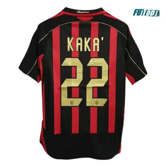 Camiseta KAKA＇22 Barata Milan Home Primera Equipación 2006/07 Vintage