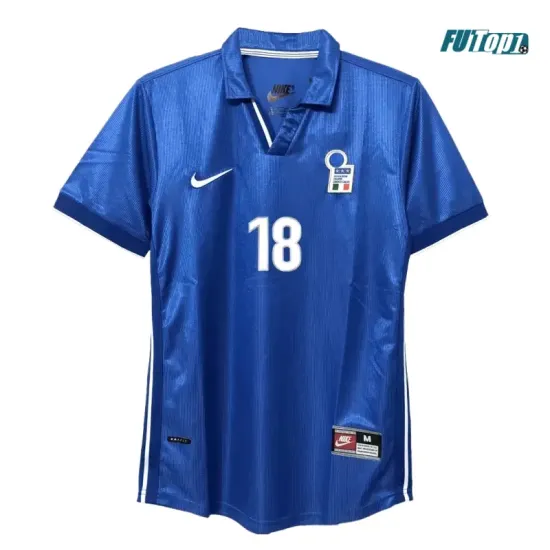 Camiseta BAGGIO R.18 Calidad THAI Italia Local Primera Equipación 1998 Vintage