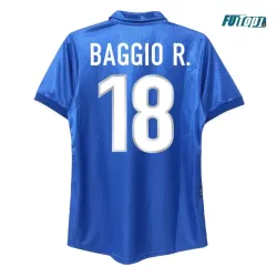 Camiseta BAGGIO R.18 Calidad THAI Italia Local Primera Equipación 1998 Vintage