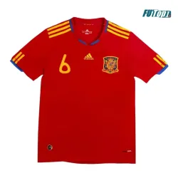 Camiseta A.INIESTA 6 Calidad Premium España Local Primera Equipación 2010 Vintage