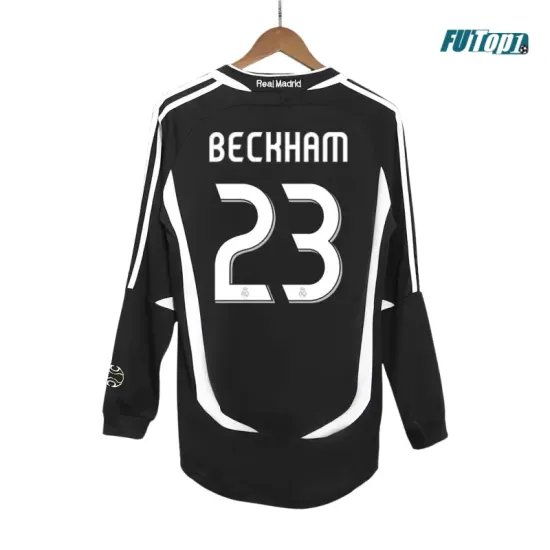 Camiseta BECKHAM 23 Barata Real Madrid Visitante 2006/07 Vintage ML