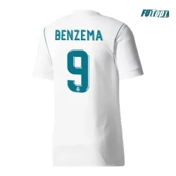 Camiseta BENZEMA 9 Barata Real Madrid Local Primera Equipación 2017/18 Vintage