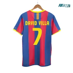 Camiseta DAVID VILLA 7 Calidad Premium Barcelona Local 2010/11 Vintage