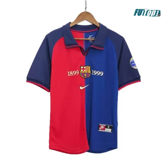 Camiseta RIVALDO 11 Barata Barcelona Home 1999/2000 Vintage
