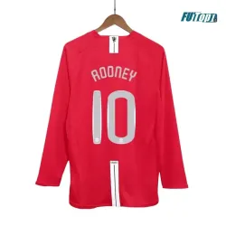 Camiseta ROONEY 10 Calidad Premium Manchester United Home 2007/08 Vintage ML