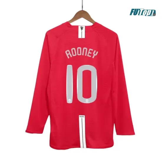 Camiseta ROONEY 10 Calidad Premium Manchester United Home 2007/08 Vintage ML
