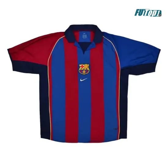 Camiseta XAVI 6 Calidad Premium Barcelona Home 2001/02 Vintage