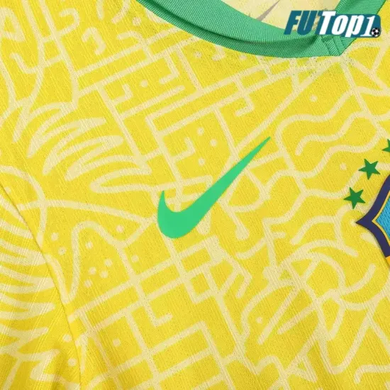 Camiseta Futbol Brasil Primera Equipación 2024 Versión Jugador