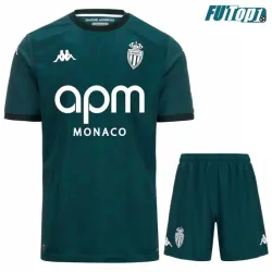 Camiseta Barata AS Monaco Segunda Equipación 2024/25 Niño