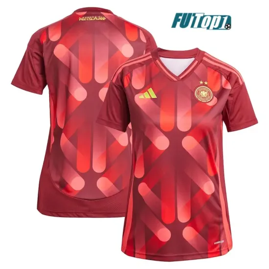 Camiseta Calidad THAI Alemania Equipación la EURO Femenina Visitante Segunda Equipación 2025 Mujer