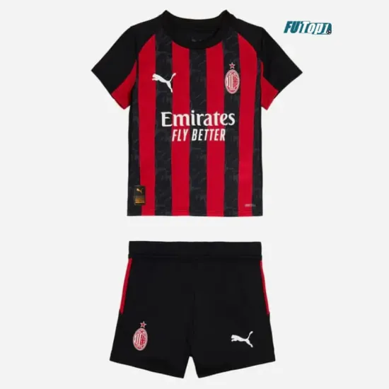 Camiseta Calidad AAA AC Milan Home Primera Equipación 2025/26 Niño