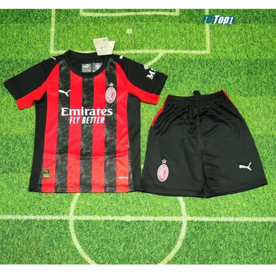 Camiseta Calidad AAA AC Milan Home Primera Equipación 2025/26 Niño