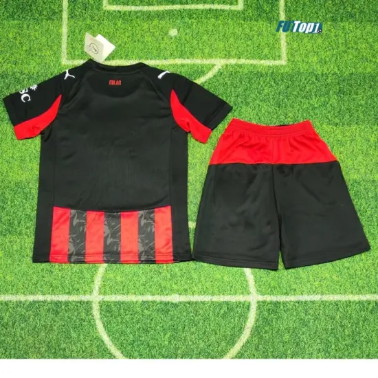 Camiseta Calidad AAA AC Milan Home Primera Equipación 2025/26 Niño