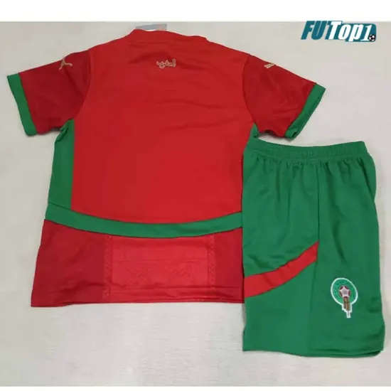 Camiseta Calidad Premium Marruecos Home Primera Equipación 2025 Niño