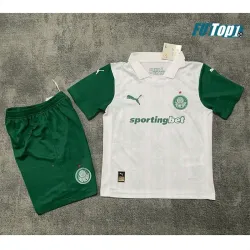 Camiseta Calidad Premium Palmeiras Visitante Segunda Equipación 2025/26 (Camiseta + Pantalón Corto)