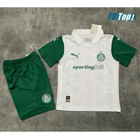 Camiseta Calidad Premium Palmeiras Visitante Segunda Equipación 2025/26 (Camiseta + Pantalón Corto)