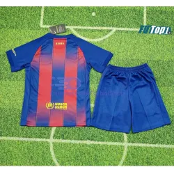 Camiseta Futbol Barcelona 2025/26 Rojo/Azul Niño