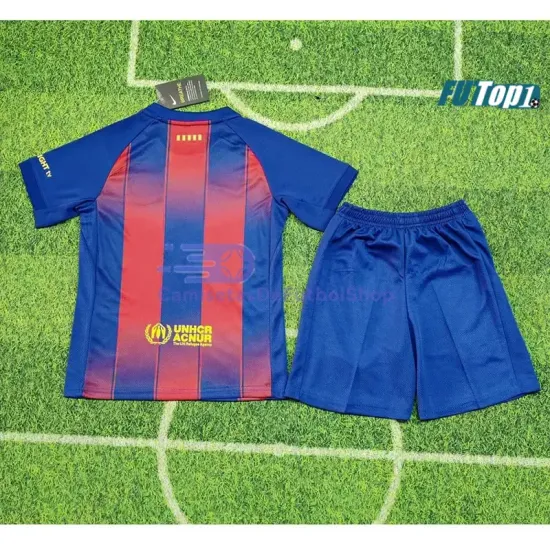 Camiseta Futbol Barcelona 2025/26 Rojo/Azul Niño