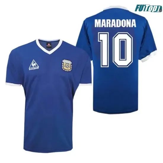 Camiseta MARADONA 10 Barata Argentina Away 1986 Vintage