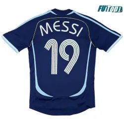 Camiseta MESSI 19 Barata Argentina Segunda Equipación 2006 Retro Clasico