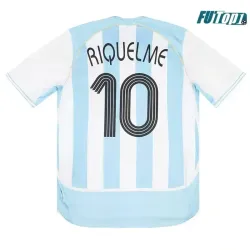 Camiseta RIQUELME 10 Calidad AAA Argentina Visitante Segunda Equipación 2006 Vintage