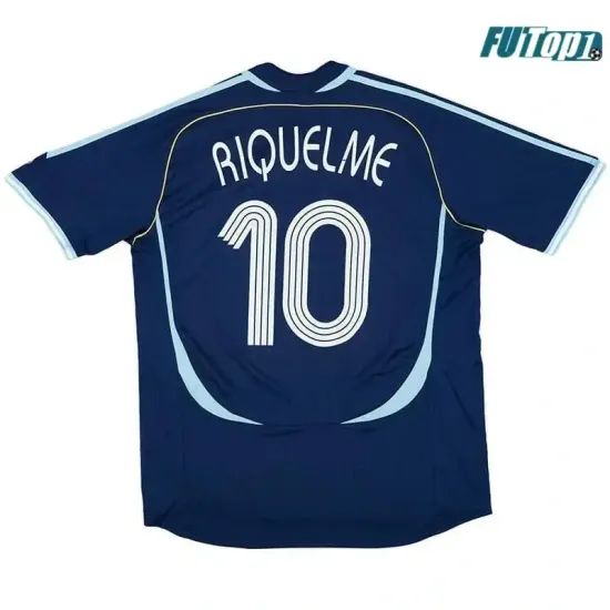 Camiseta RIQUELME 10 Calidad THAI Argentina Away 2006 Retro