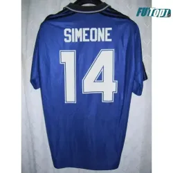 Camiseta SIMEONE 14 Replica Argentina Visitante 1994 Antigua