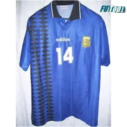 Camiseta SIMEONE 14 Replica Argentina Visitante 1994 Antigua