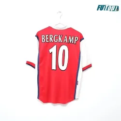 Camiseta Barata BERGKAMP 10 Arsenal Local Primera Equipación 1998/99 Retro Clasico
