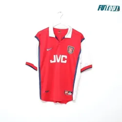 Camiseta Barata BERGKAMP 10 Arsenal Local Primera Equipación 1998/99 Retro Clasico
