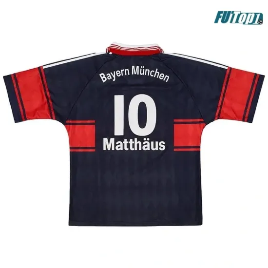 Camiseta Barata MATTHÄUS 10 Bayern Múnich Home 1997/99 Vintage