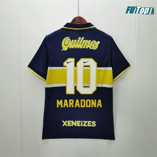 Camiseta Calidad Premium MARADONA 10 Boca Juniors Local Primera Equipación 1996/97 Retro