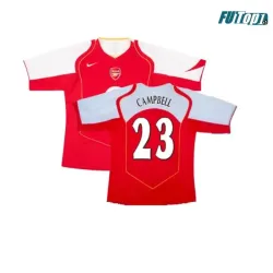 Camiseta Futbol CAMPBELL 23 Arsenal Primera Equipación 2004/05 Vintage