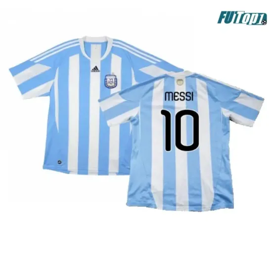 Camiseta Futbol MESSI 10 Argentina Primera Equipación 2010 Retro Clasico