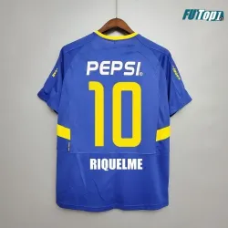 Camiseta Futbol RIQUELME 10 Boca Juniors Primera Equipación 2003/04 Vintage