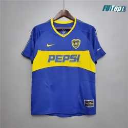 Camiseta Futbol RIQUELME 10 Boca Juniors Primera Equipación 2003/04 Vintage