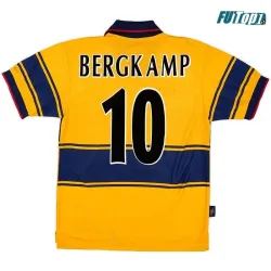 Camiseta Replica BERGKAMP 10 Arsenal Segunda Equipación 1997/99 Antigua