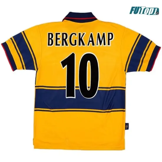 Camiseta Replica BERGKAMP 10 Arsenal Segunda Equipación 1997/99 Antigua