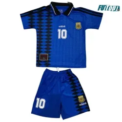 Camiseta Barata MARADONA 10 Argentina Visitante Segunda Equipación 1994 Vintage Equipación