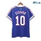 Camiseta Barata ZIDANE 10 Francia Visitante 1998 Retro Clasico