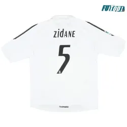Camiseta Barata ZIDANE 5 Real Madrid Home Primera Equipación 2005/06 Retro Clasico